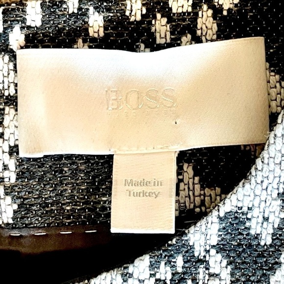 Hugo Boss Daneki Snakeskin Jacquard A-Line Dress Size 4 - Picture 8 of 10